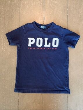 Polo Ralph Lauren Toddler Boys’ Short-Sleeve Cotton Blue Polo T-Shirt • Size 4T